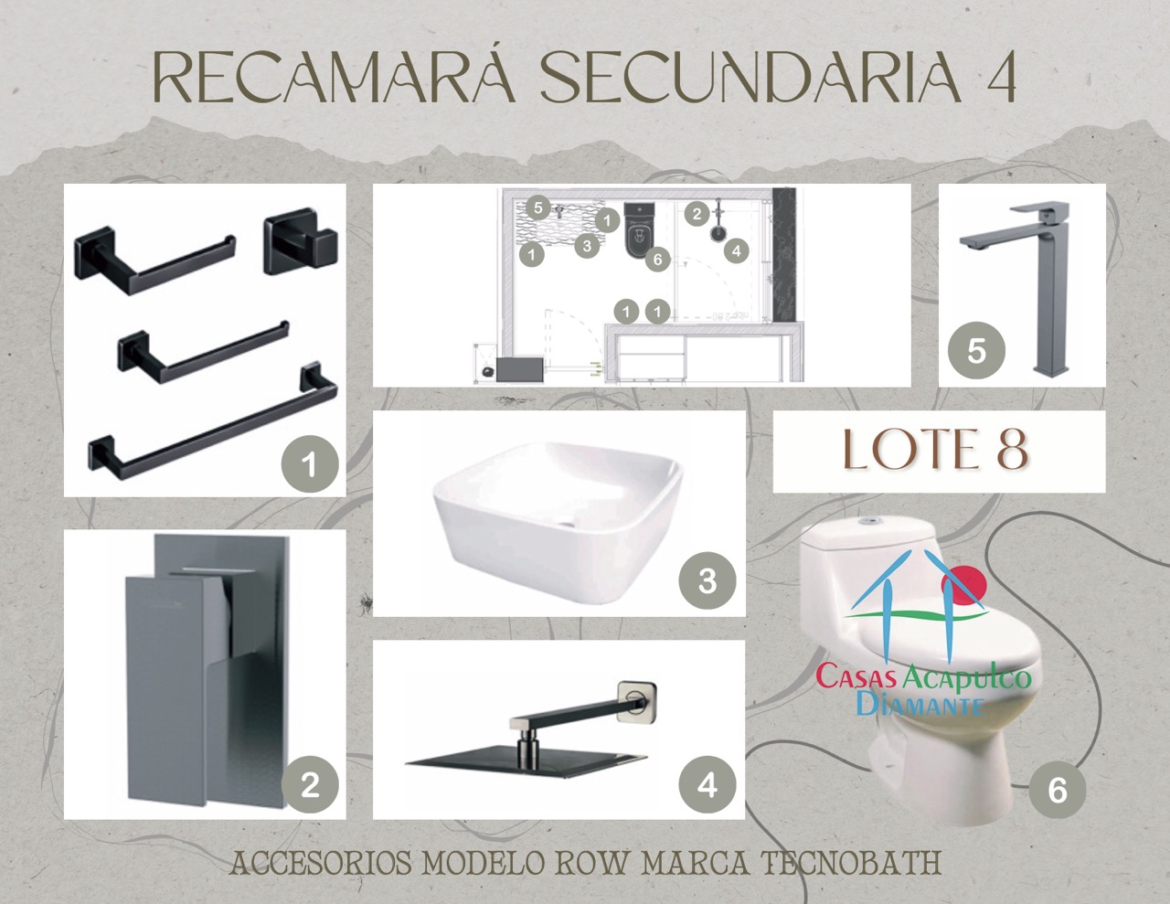 Paradiso Residences Ensueño 8 - Modelo accesorios baños 4